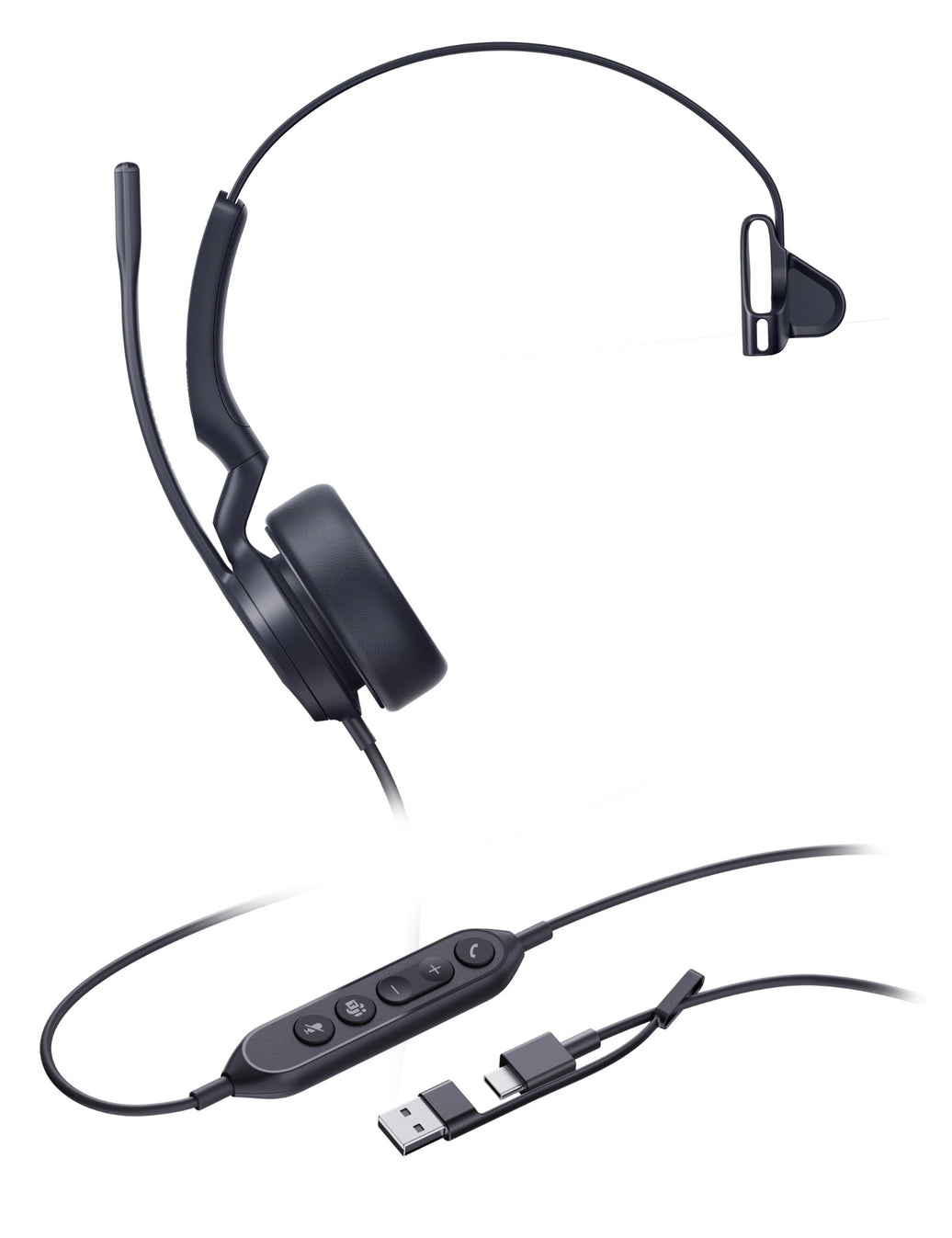 Yealink UH44 Mono USB-C/A Wired Headset (Teams Edition)