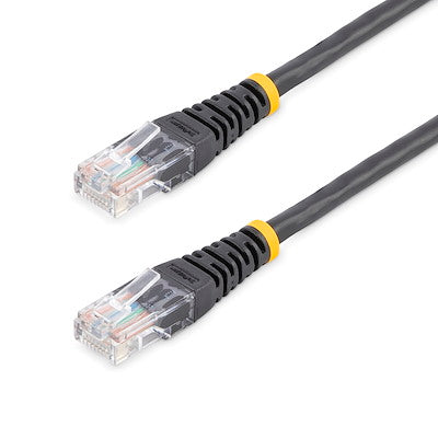 15m Cat5e Black Molded RJ45 UTP Cat 5e Patch Cable - 15 m Patch Cord