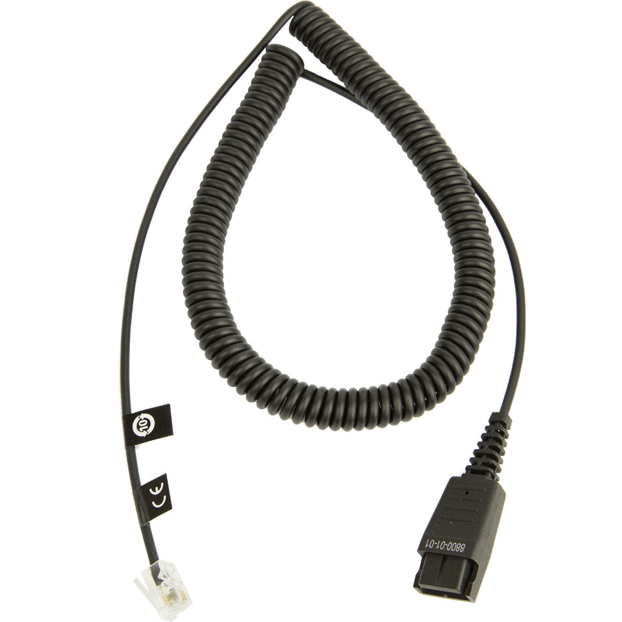 Jabra Standard QD to RJ10 Bottom Cable
