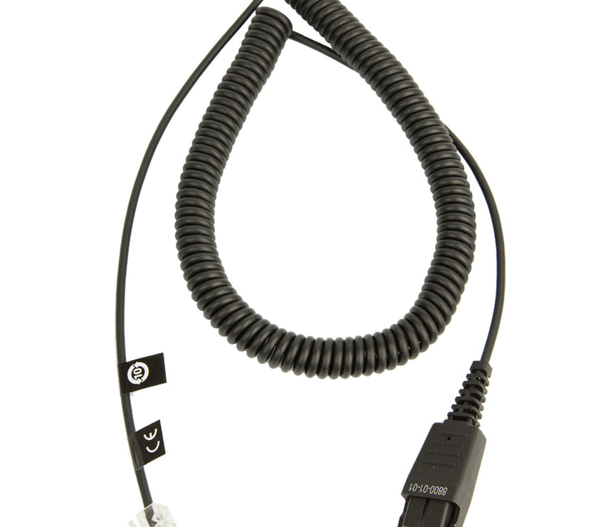 Jabra Standard QD to RJ10 Bottom Cable