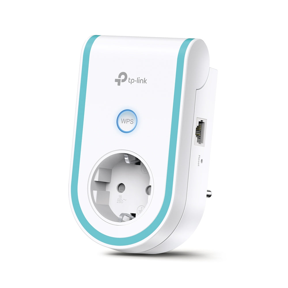 TP-Link RE365 V3 - Wi-Fi range extender - with AC passthrough - 100Mb LAN - Wi-Fi 5 - 2.4 GHz 5 GHz