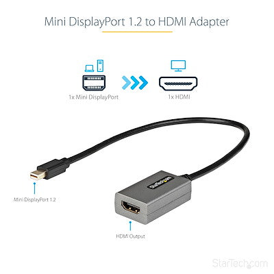 StarTech MINI DISPLAYPORT TO HDMI ADAPTER 1080P