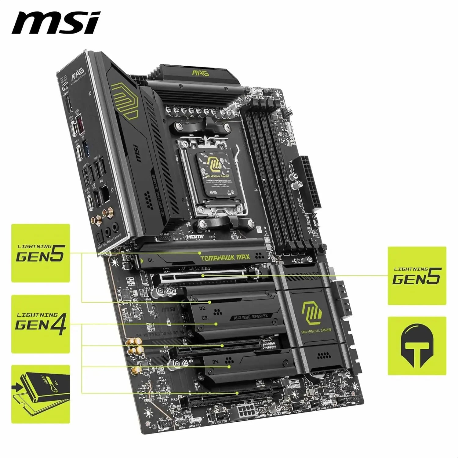 MSI MAG X870E TOMAHAWK WIFI AMD AM5 ATX Motherboard
