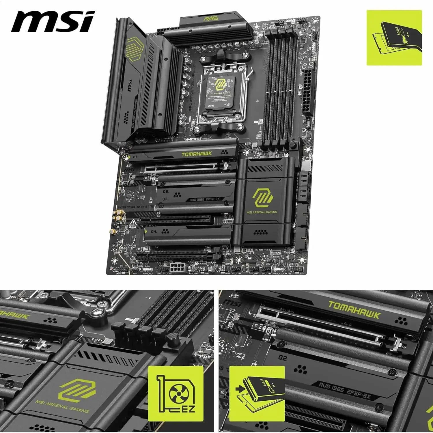 MSI MAG X870E TOMAHAWK WIFI AMD AM5 ATX Motherboard