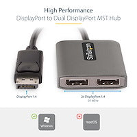 StarTech.com 2-Port DP MST Hub
