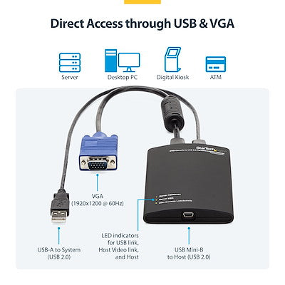 StarTech KVM CONSOLE TO USB LAPTOP CRASH CART