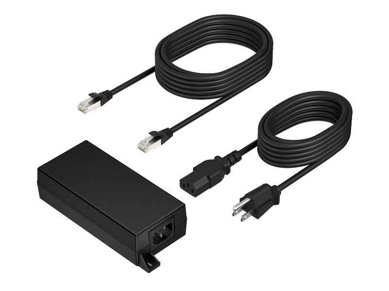 HP Poly PoE++ 65W2.5G with CAT6A +PWRCRD