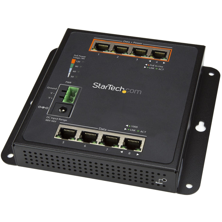 StarTech.com 8-Pt 4PoE GbE Switch