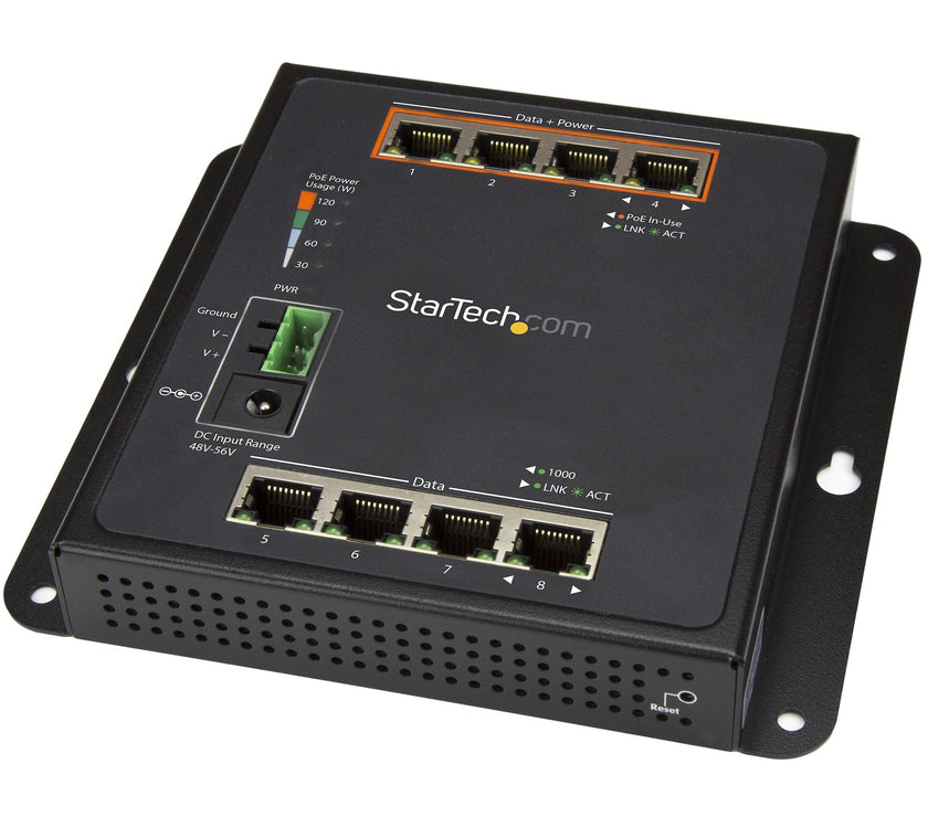 StarTech.com 8-Pt 4PoE GbE Switch