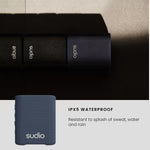 Good times go hand-in-hand with good music. For a bite sized speaker the Sudio S2 offers a punch of sound to any moment for 5 hours.