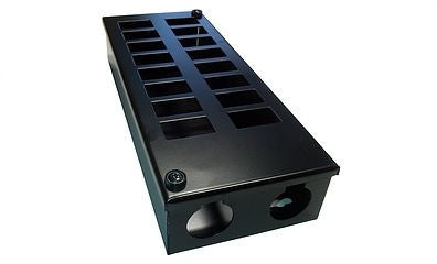 16-PORT HORZ POD BOX (32MM GLAND HOLE)