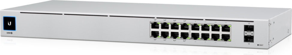 Ubiquiti USW-16-POE Gen 2, AC/DC, Internal, 60W, 16-Port Switch