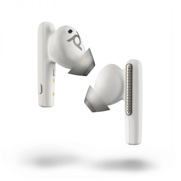 Poly Voyager Free 60+ UC White USB-A + Touchscreen Charging Case