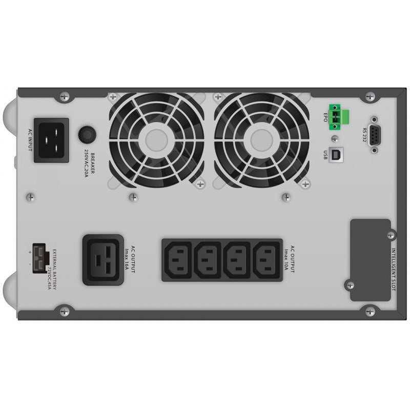 PowerWalker 3000VA / 2700W, Online, 4x C13, C19, USB HID, RS-232, Intelligent Slot, EPO, 6x 12V/9Ah, 22.2 kg