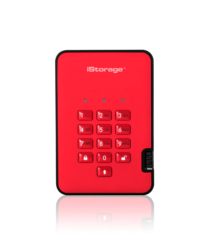 iStorage diskAshur2 SSD 128GB Red