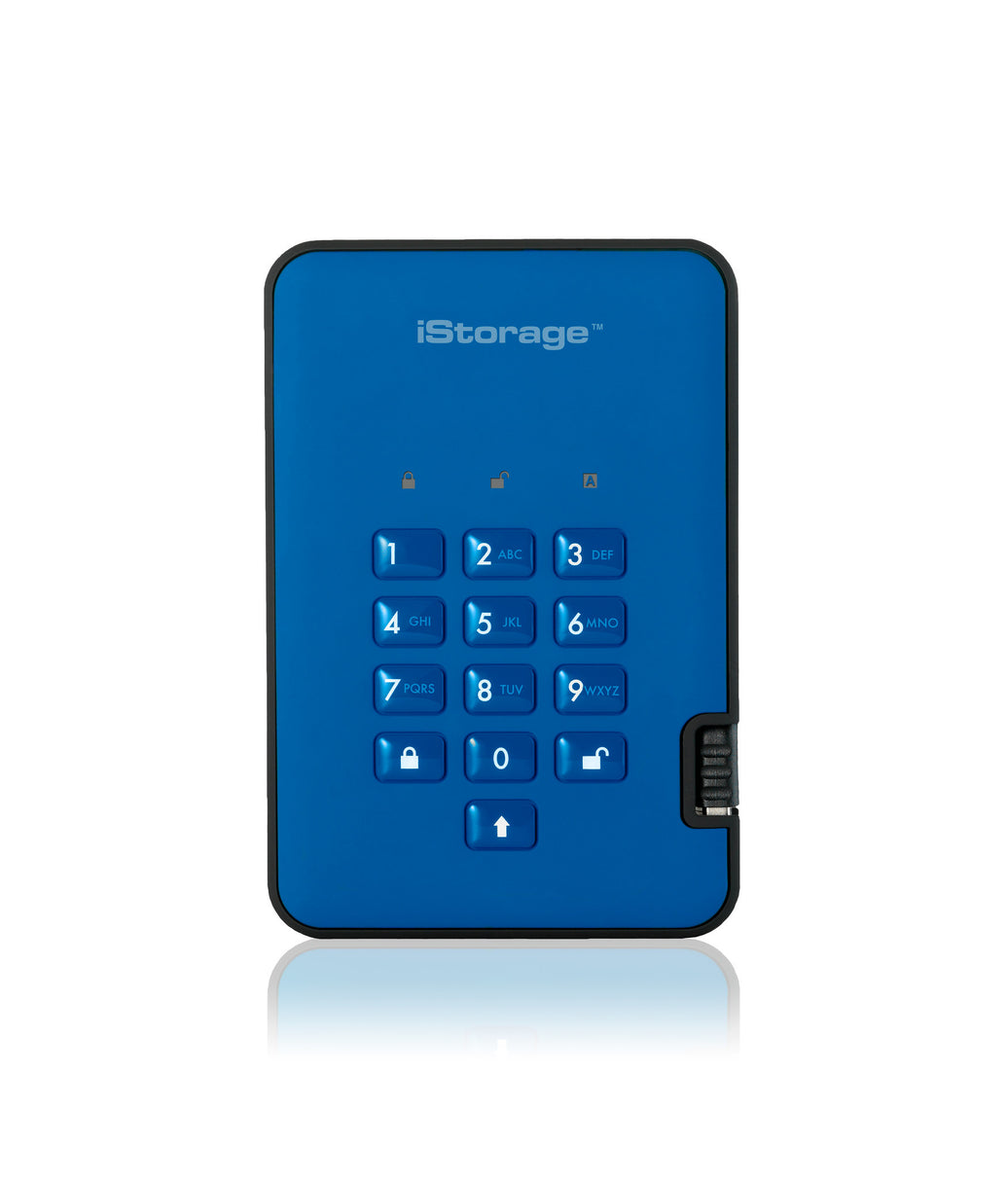 iStorage diskAshur2 SSD 2TB - Blue