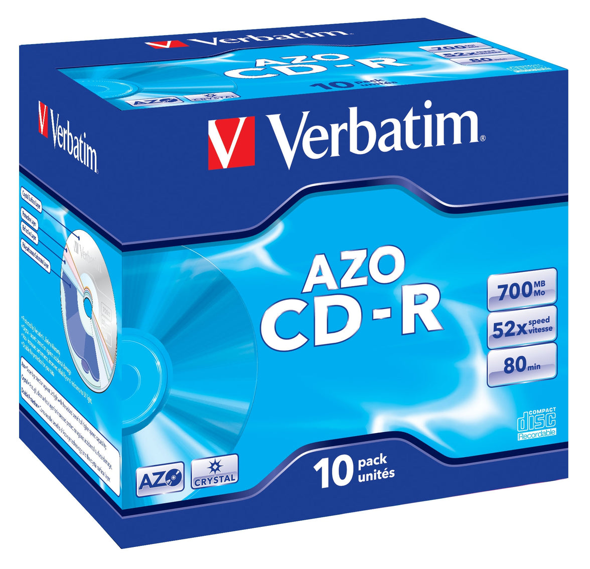 Verbatim AZO CD-R80 52x 10pk J/C