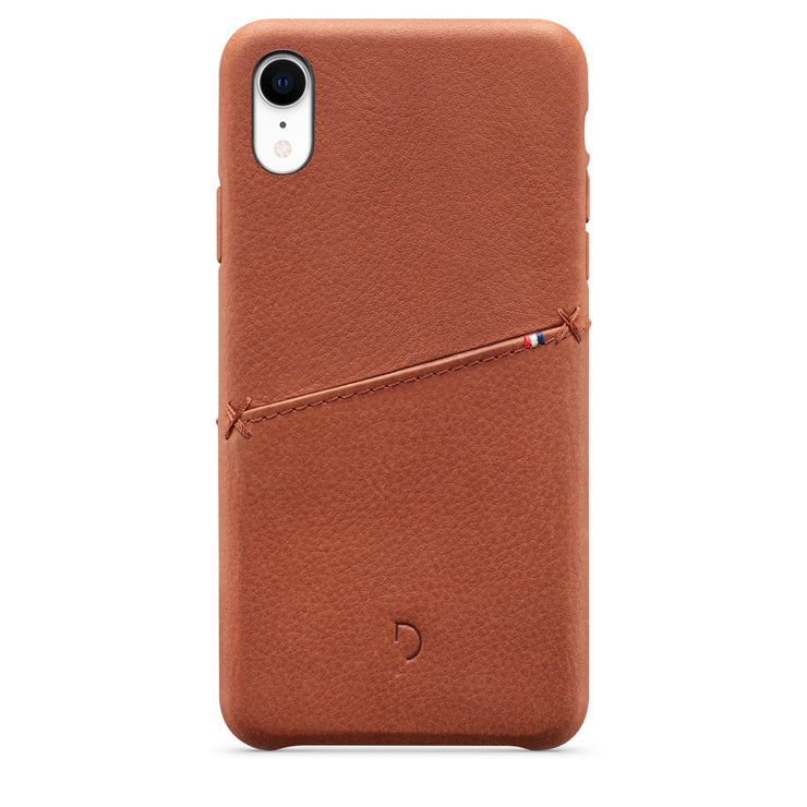 Decoded Leather Snap On iPh XR Oak