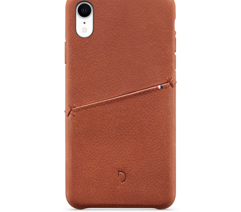 Decoded Leather Snap On iPh XR Oak
