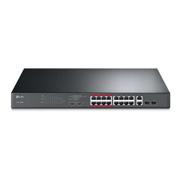TP-Link 16-Port 10/100Mbps + 2-Port
