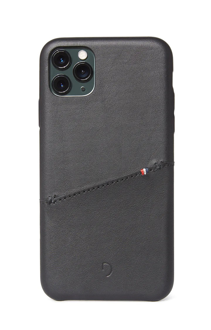 Decoded Leather Card Case iPh 11ProBlk