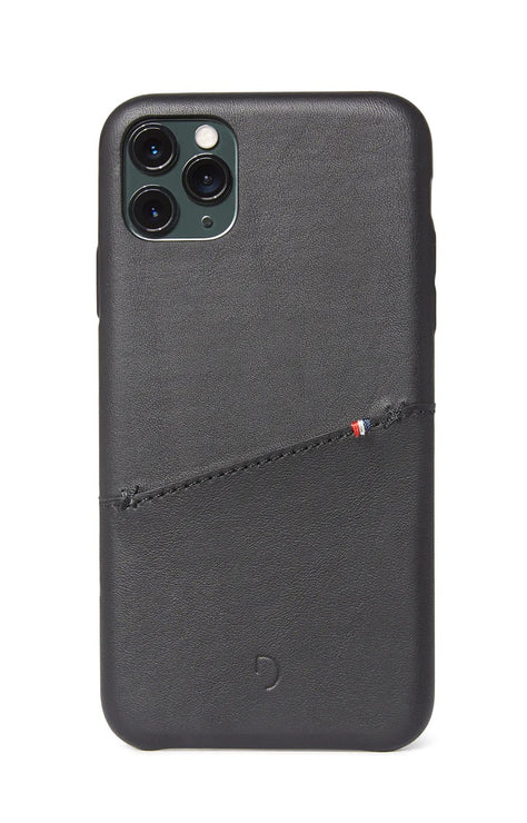 Decoded Leather Card Case iPh 11ProBlk
