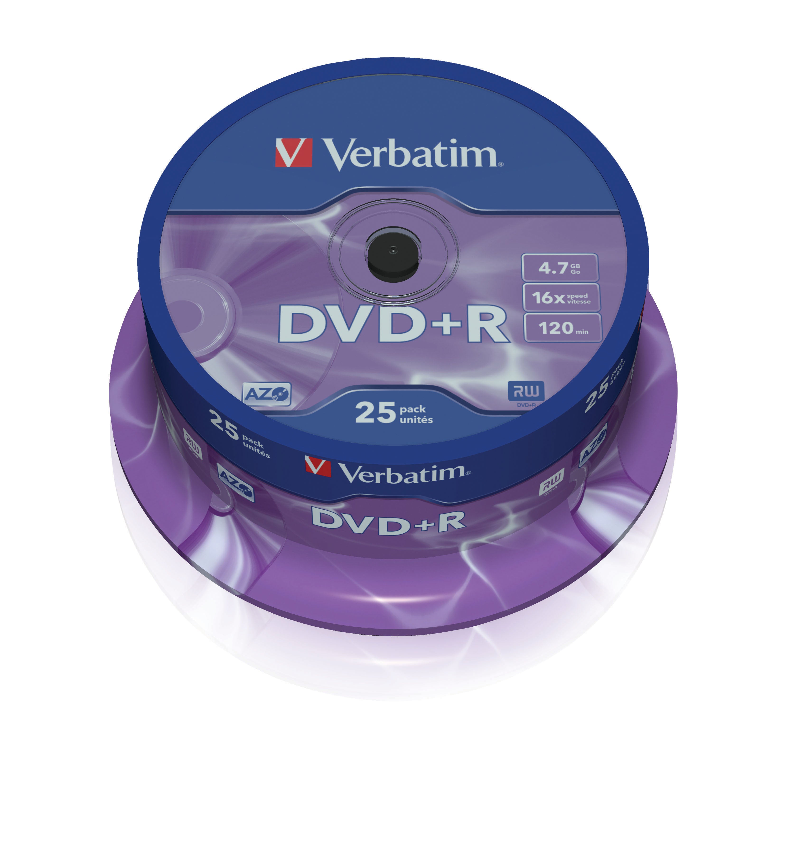 Verbatim DVD+R 16x 25pk Spindle