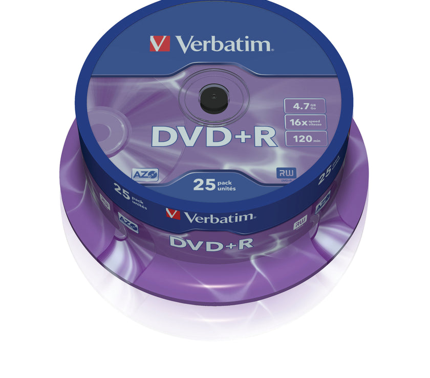 Verbatim DVD+R 16x 25pk Spindle