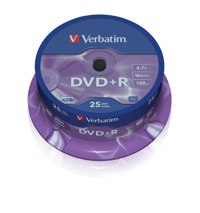 Verbatim DVD+R 16x 25pk Spindle
