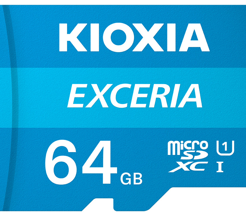 Kioxia 64GB Exceria U1 Class 10 microSD
