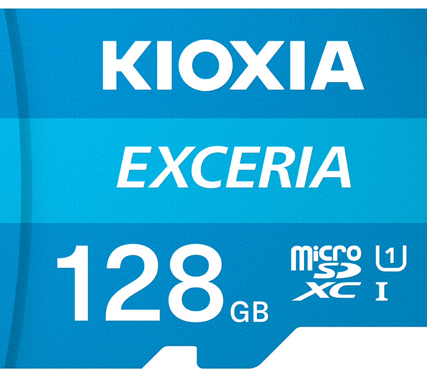 Kioxia 128GB Exceria U1 Class 10 microSD