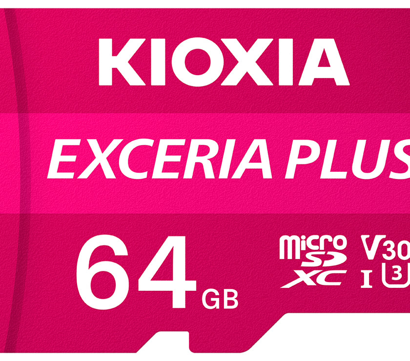 Kioxia 64GB Exceria Plus U3 V30 MicroSD