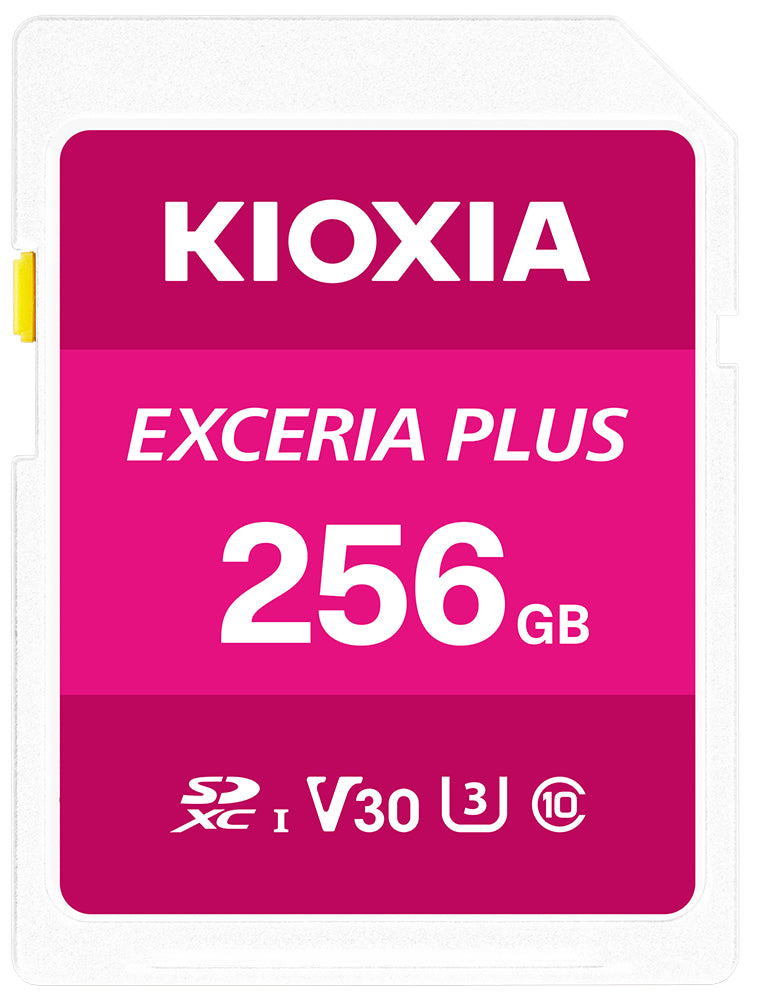 Kioxia 256GB Exceria plus U3 V30 SD Card