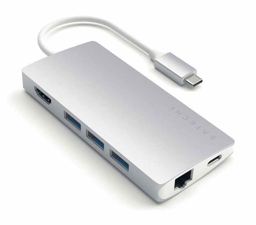 Satechi TypeC Mport Adptr 4K Eth V2Silvr