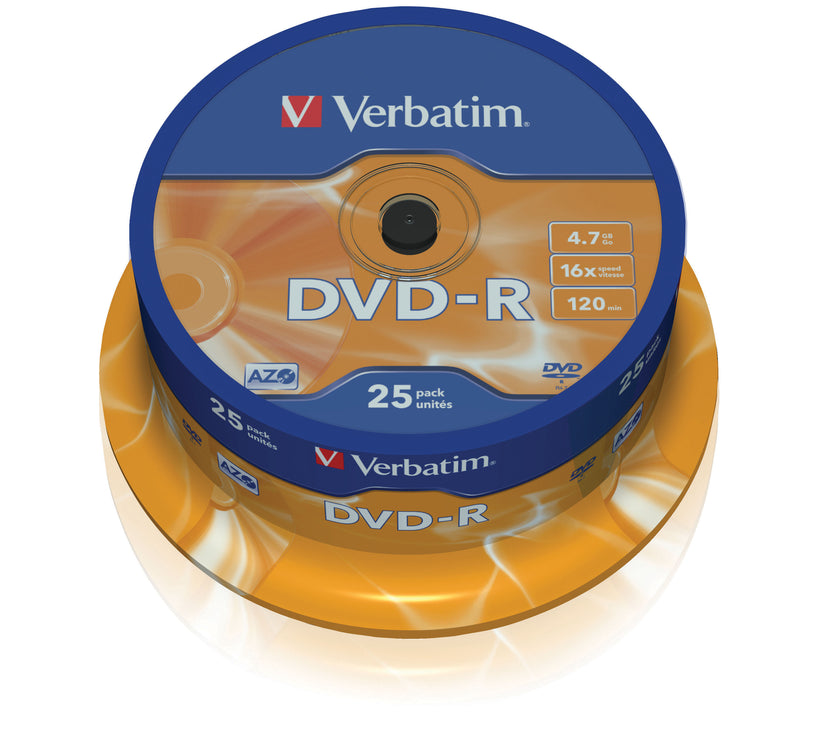 Verbatim DVD-R 16x 25pk Spindle