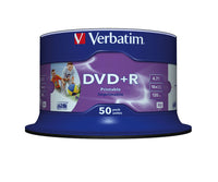 Verbatim DVD+R 16x Wide Printable 50pk