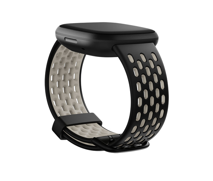FitBit Versa 3/Sense SportBnd Black/Wt L