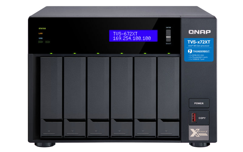 QNAP TVS-672XT-i3-8G/48TB N300 6 Bay NAS