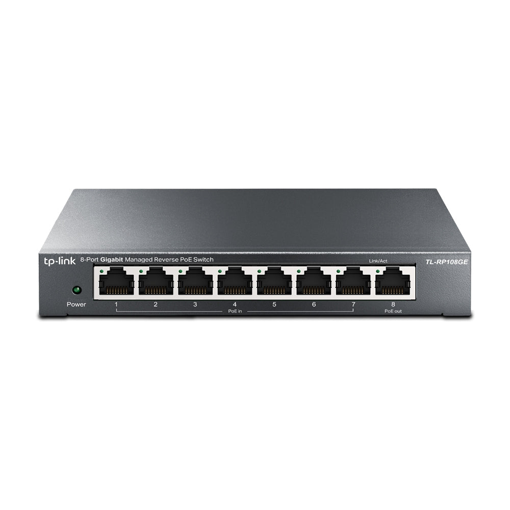 TP-Link 8Port Ggbt Mngd Rvrse PoE Swtch