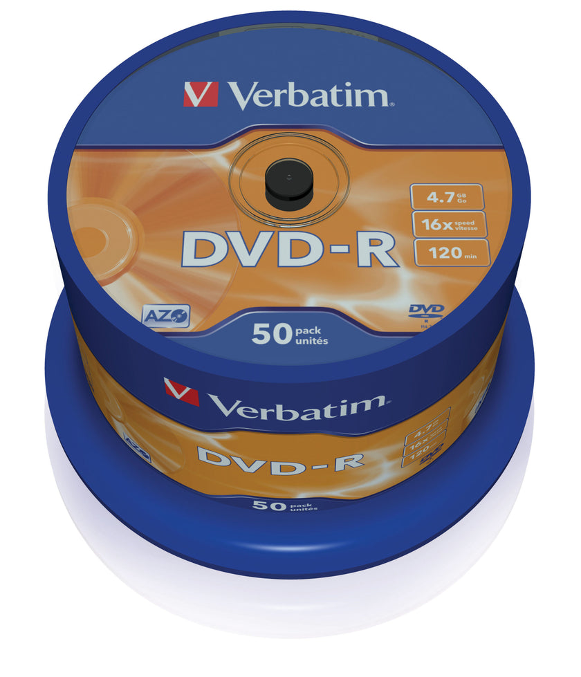 Verbatim DVD-R 16x 50pk Spindle