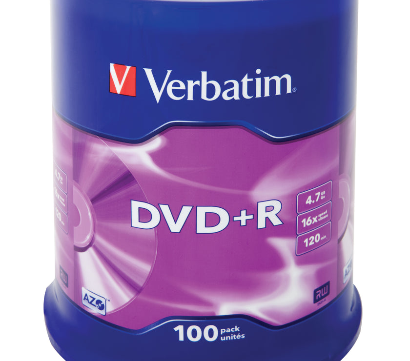 Verbatim DVD+R 16x 100pk **43551-02**