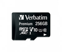 Verbatim Premium U1 MicroSDXC Card 256GB + Adapter