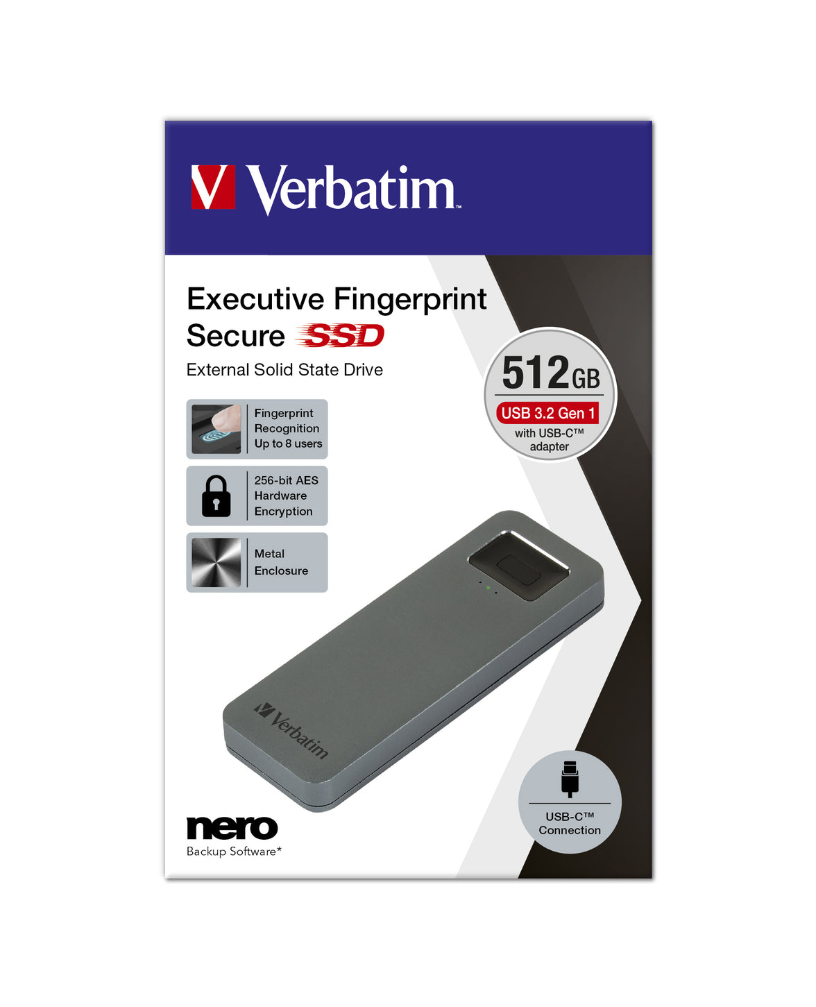 Verbatim Executive Fingerprint Secure SS