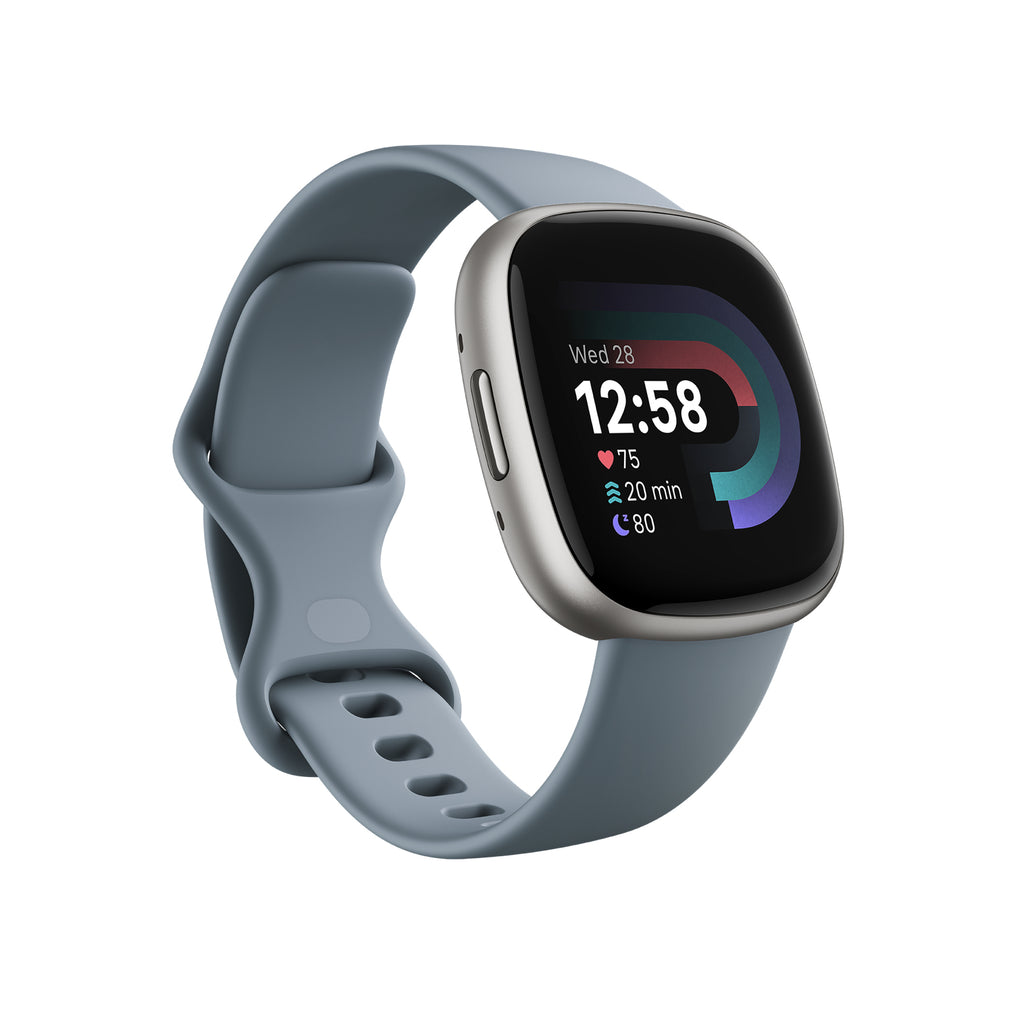 FitBit Versa 4Waterfall Blue/Platinum