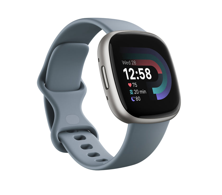 FitBit Versa 4Waterfall Blue/Platinum