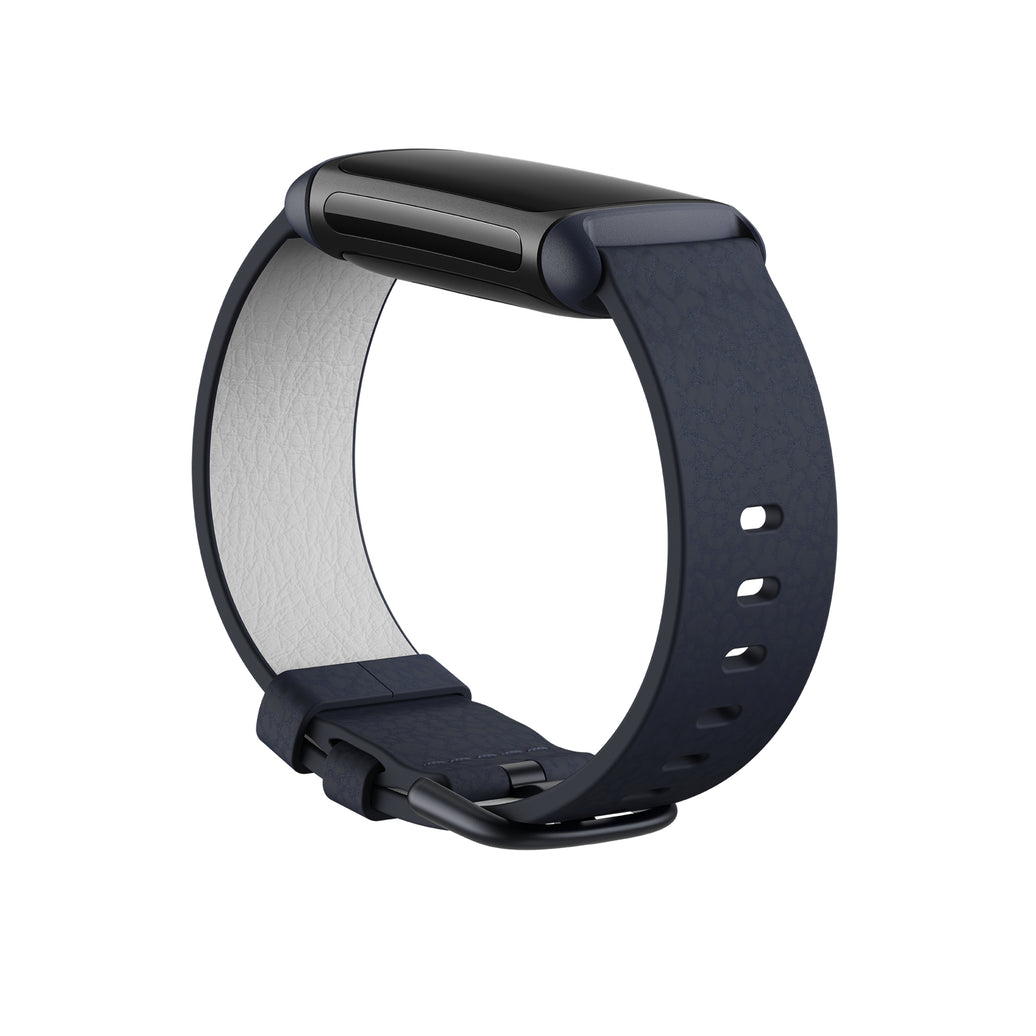 FitBit Charge5VeganLeatherBandIndigo L