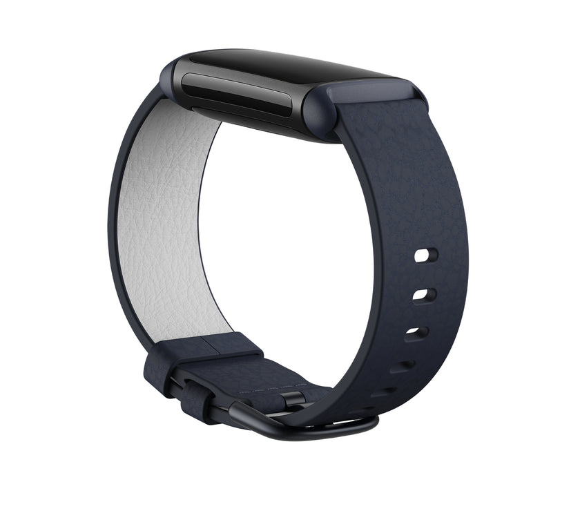 FitBit Charge5VeganLeatherBandIndigo L