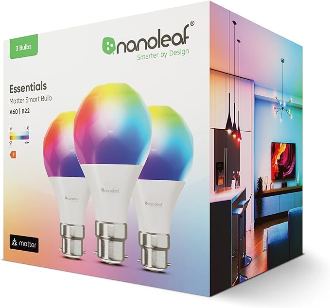 Nanoleaf Smart A60 Bulb UK-B22 3P MATTER