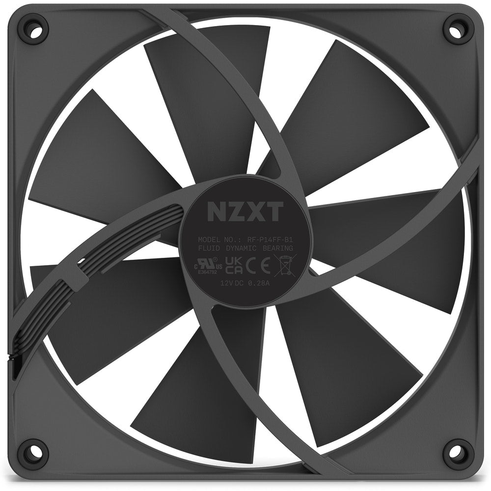 NZXT 140 mm Static Pressure Black