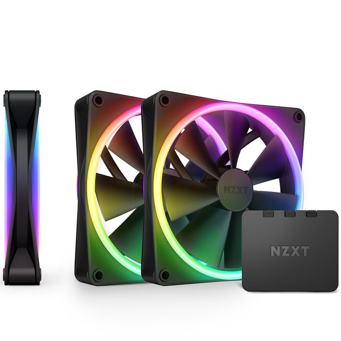 NZXT F120 RGB DUO 120MM PWM 3PK BLK